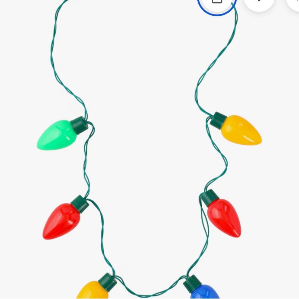 Christmas light necklace